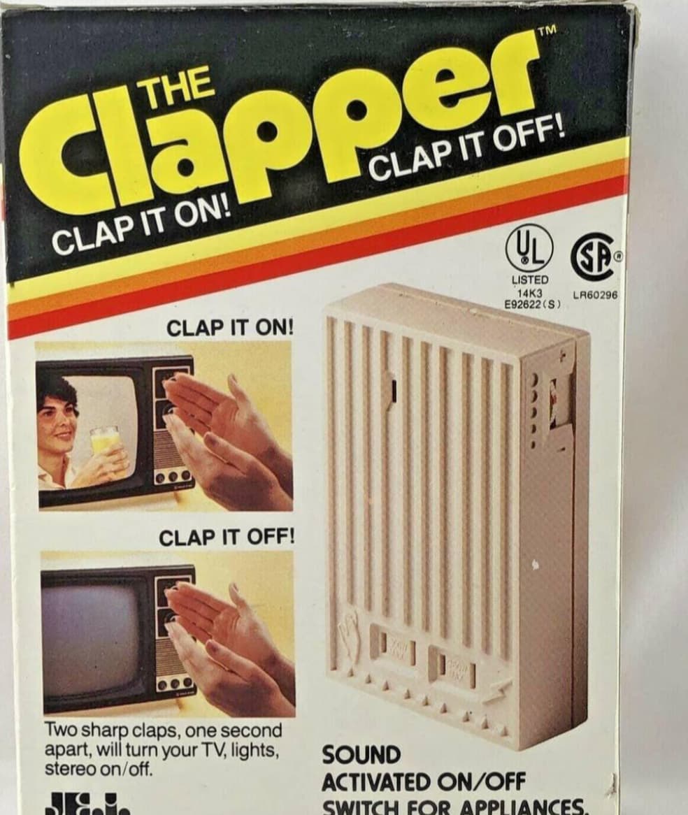 The Clapper, circa 1984. 